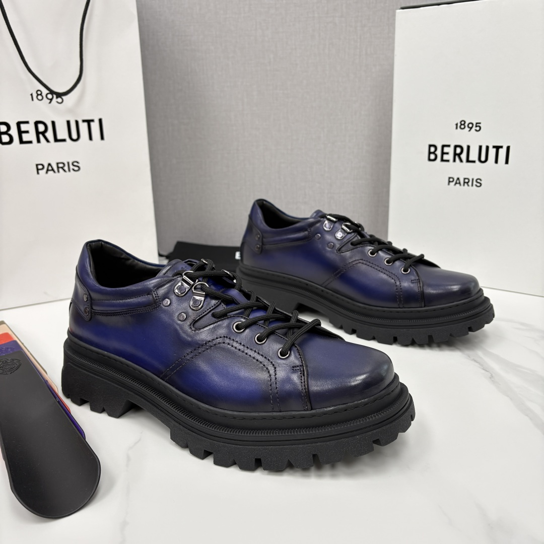 💋 💍 BERLUT* 布鲁提新品 Brunico 厚底皮鞋“貔貅”德比鞋 经典与创新的融合之作 是延续