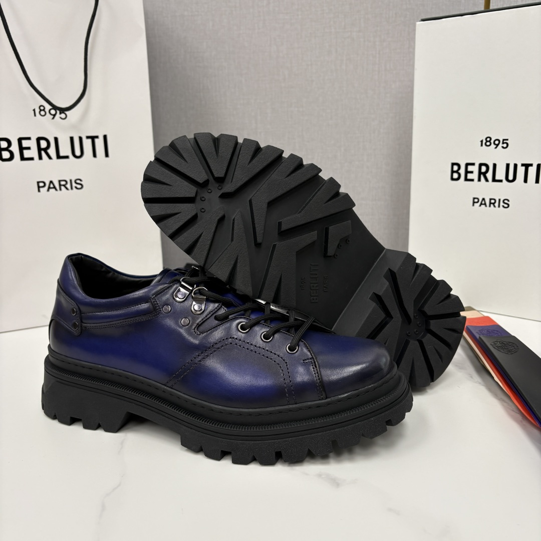 💋 💍 BERLUT* 布鲁提新品 Brunico 厚底皮鞋“貔貅”德比鞋 经典与创新的融合之作 是延续