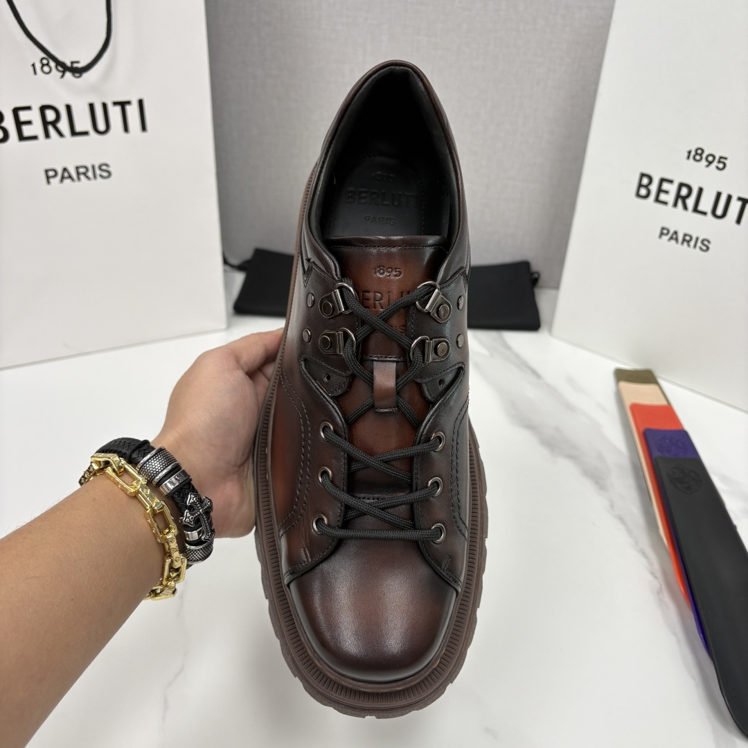 💋 💍 BERLUT* 布鲁提新品 Brunico 厚底皮鞋“貔貅”德比鞋 经典与创新的融合之作 是延续