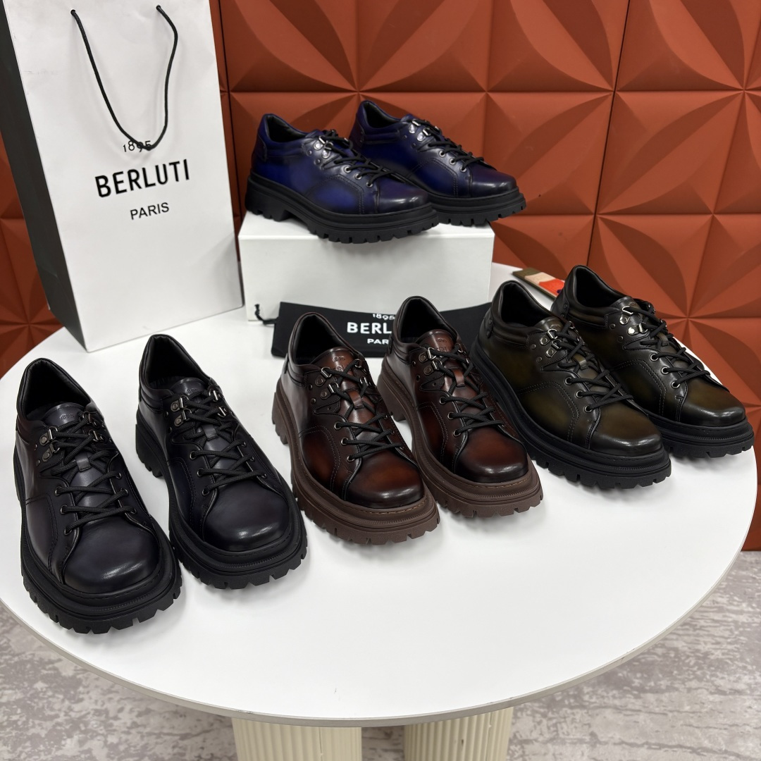💋 💍 BERLUT* 布鲁提新品 Brunico 厚底皮鞋“貔貅”德比鞋 经典与创新的融合之作 是延续