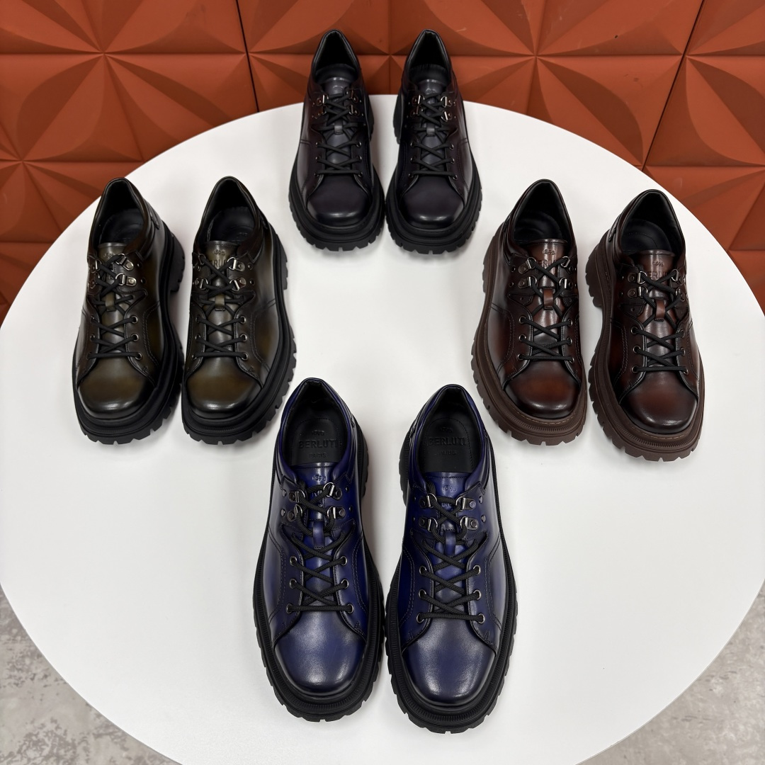 💋 💍 BERLUT* 布鲁提新品 Brunico 厚底皮鞋“貔貅”德比鞋 经典与创新的融合之作 是延续