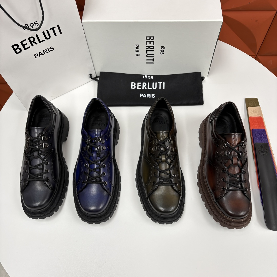 💋 💍 BERLUT* 布鲁提新品 Brunico 厚底皮鞋“貔貅”德比鞋 经典与创新的融合之作 是延续
