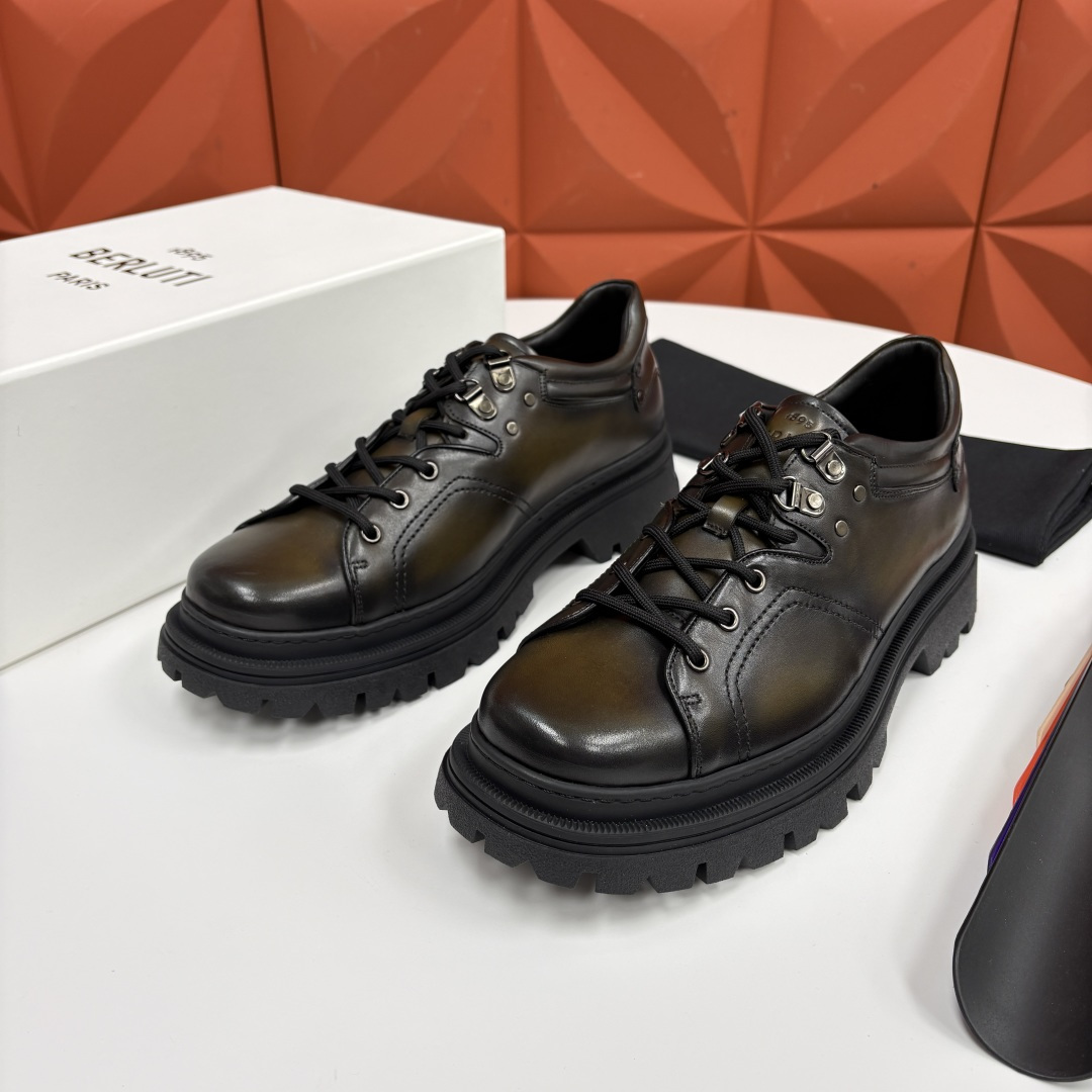 💋 💍 BERLUT* 布鲁提新品 Brunico 厚底皮鞋“貔貅”德比鞋 经典与创新的融合之作 是延续