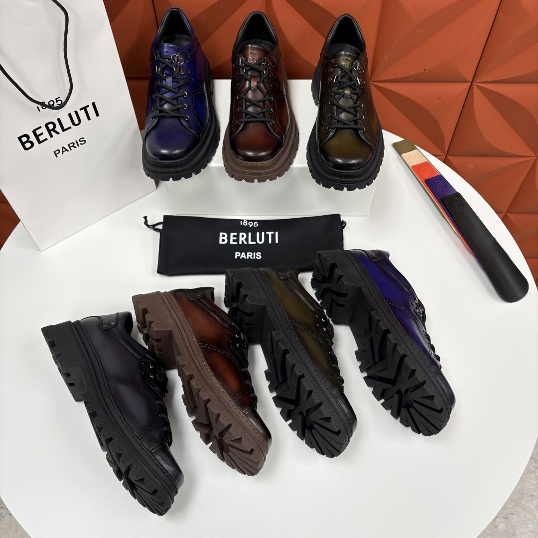 💋 💍 BERLUT* 布鲁提新品 Brunico 厚底皮鞋“貔貅”德比鞋 经典与创新的融合之作 是延续