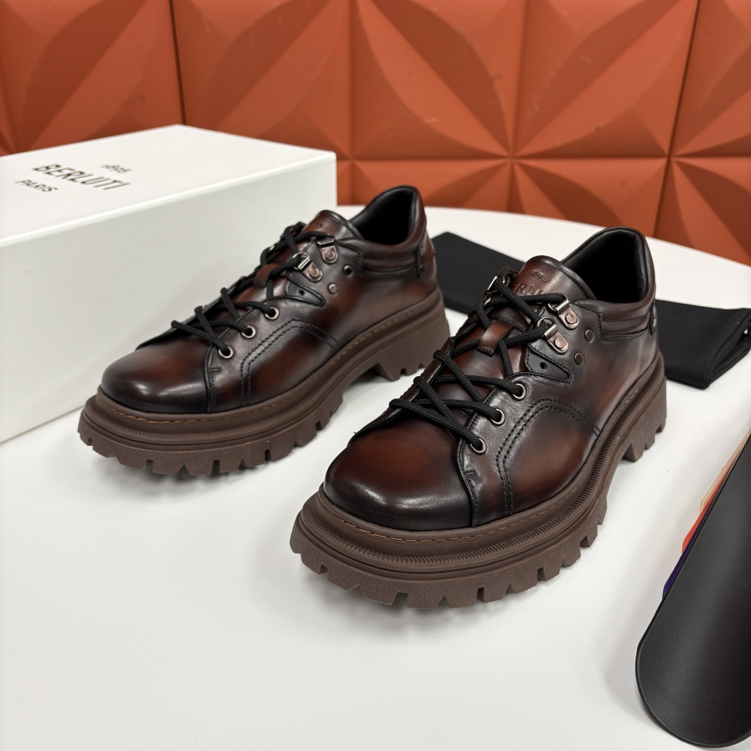 💋 💍 BERLUT* 布鲁提新品 Brunico 厚底皮鞋“貔貅”德比鞋 经典与创新的融合之作 是延续