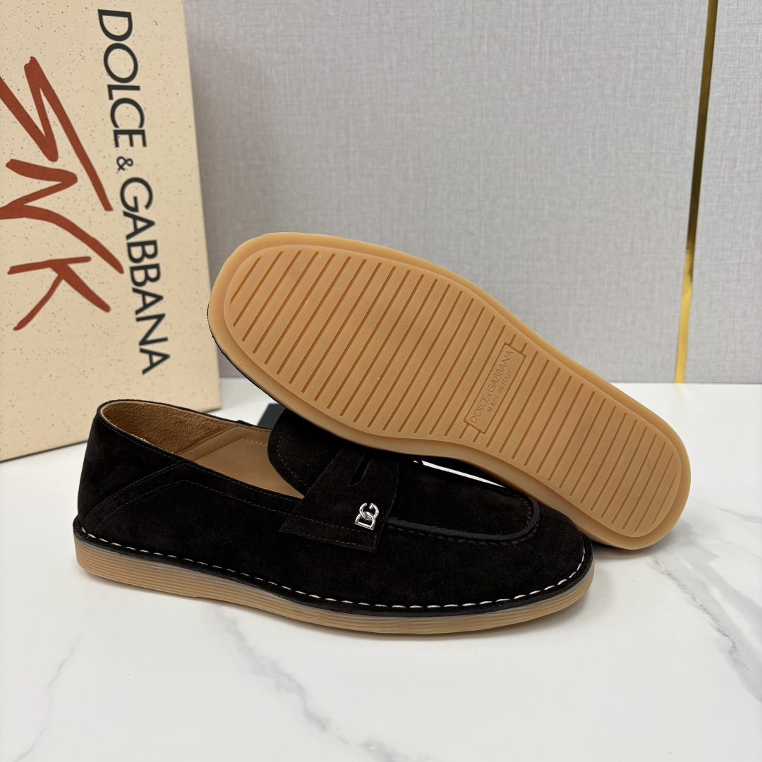 💋💍DG 家新品 杜嘉-班纳 Dolce&Gabbana* 牛皮莫卡辛鞋 官方 7,900 全新 New