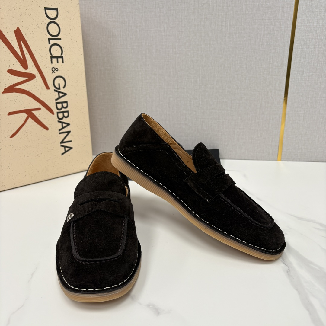 💋💍DG 家新品 杜嘉-班纳 Dolce&Gabbana* 牛皮莫卡辛鞋 官方 7,900 全新 New