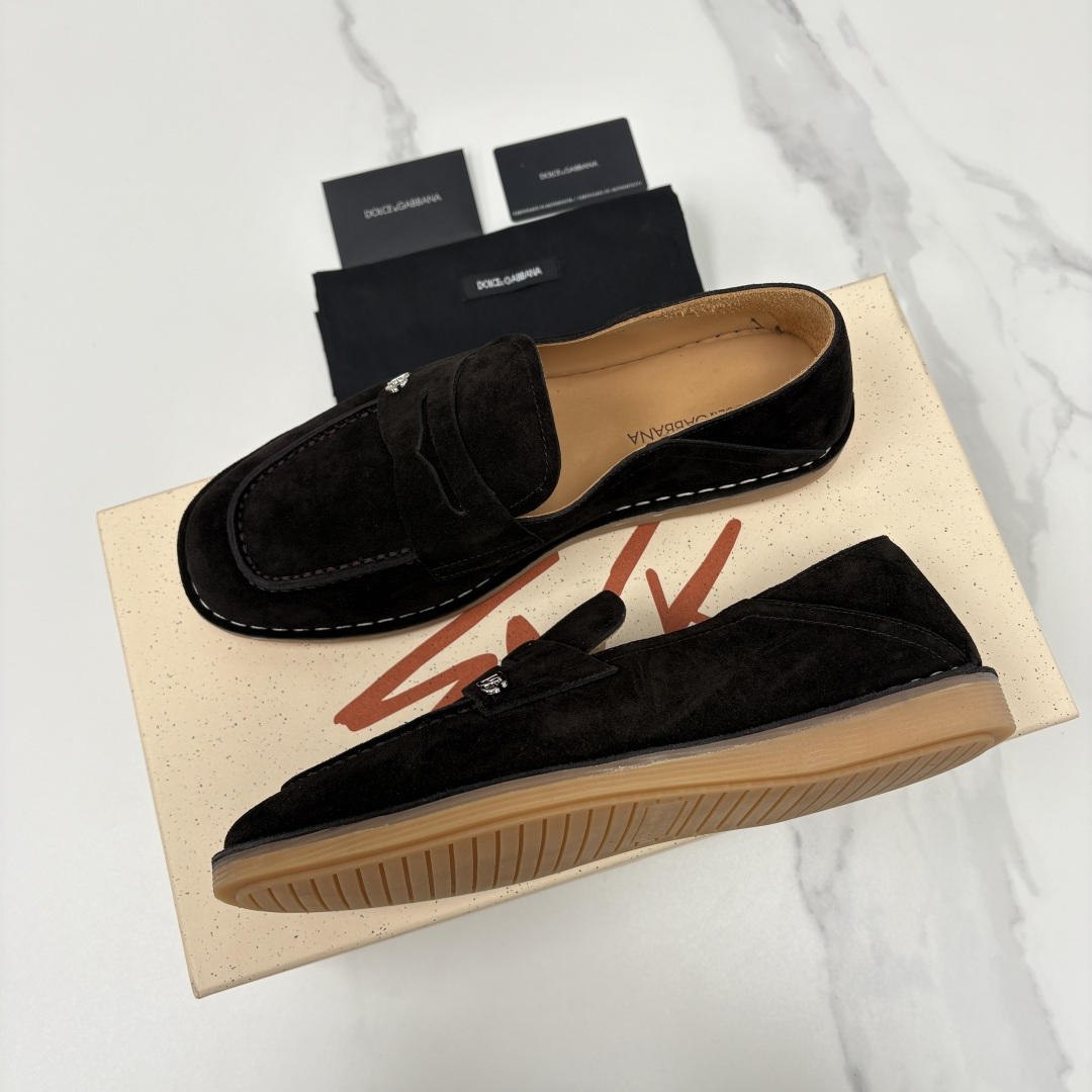 💋💍DG 家新品 杜嘉-班纳 Dolce&Gabbana* 牛皮莫卡辛鞋 官方 7,900 全新 New