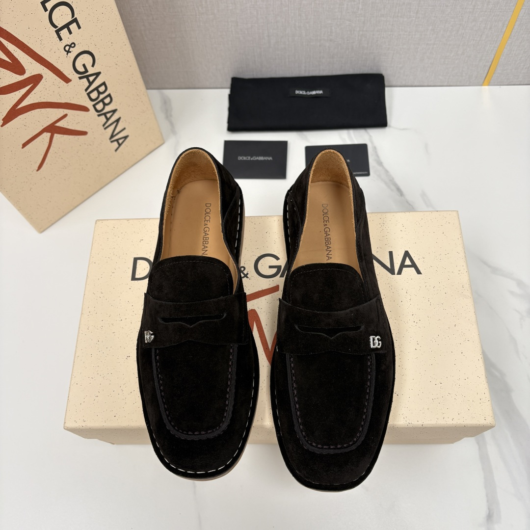 💋💍DG 家新品 杜嘉-班纳 Dolce&Gabbana* 牛皮莫卡辛鞋 官方 7,900 全新 New