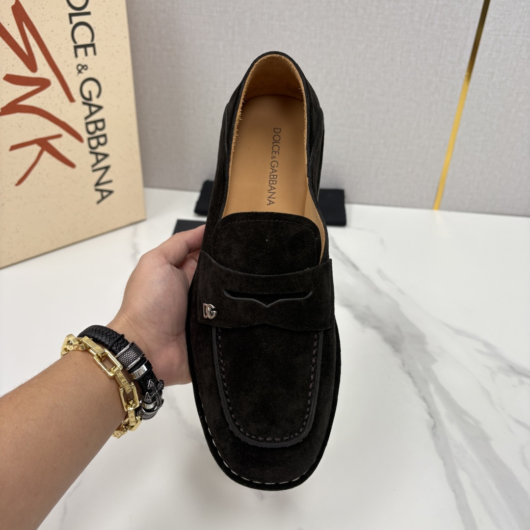 💋💍DG 家新品 杜嘉-班纳 Dolce&Gabbana* 牛皮莫卡辛鞋 官方 7,900 全新 New