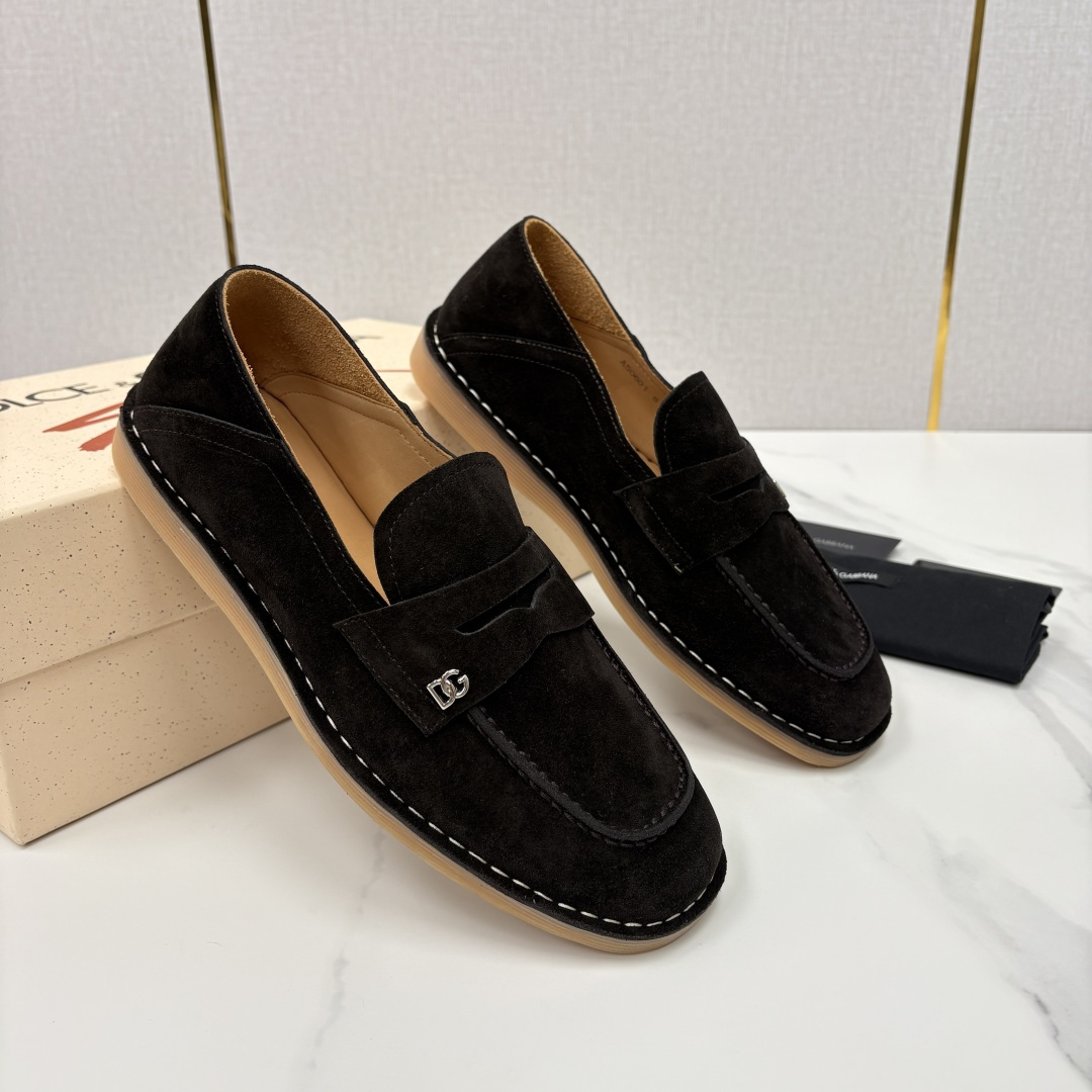 💋💍DG 家新品 杜嘉-班纳 Dolce&Gabbana* 牛皮莫卡辛鞋 官方 7,900 全新 New