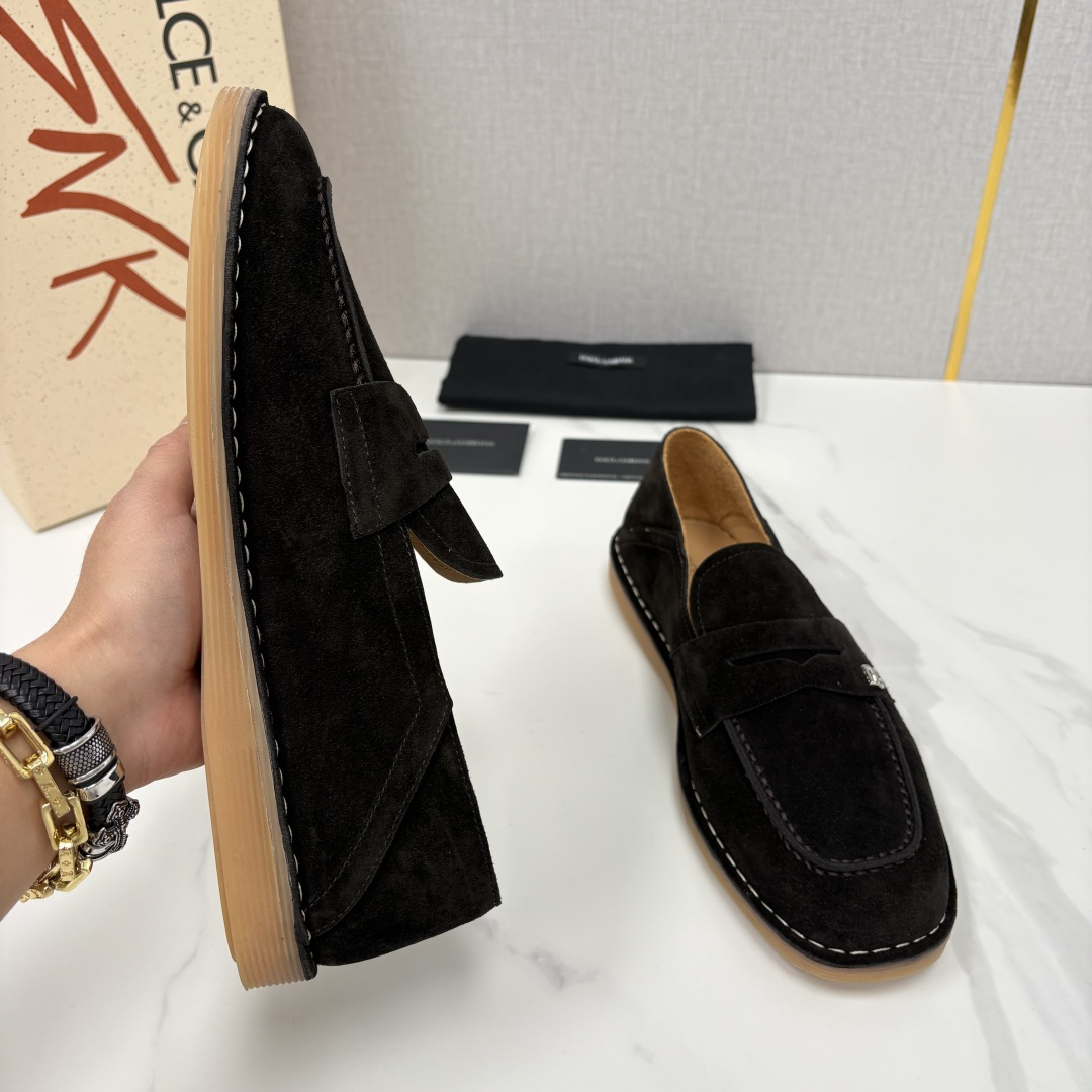 💋💍DG 家新品 杜嘉-班纳 Dolce&Gabbana* 牛皮莫卡辛鞋 官方 7,900 全新 New