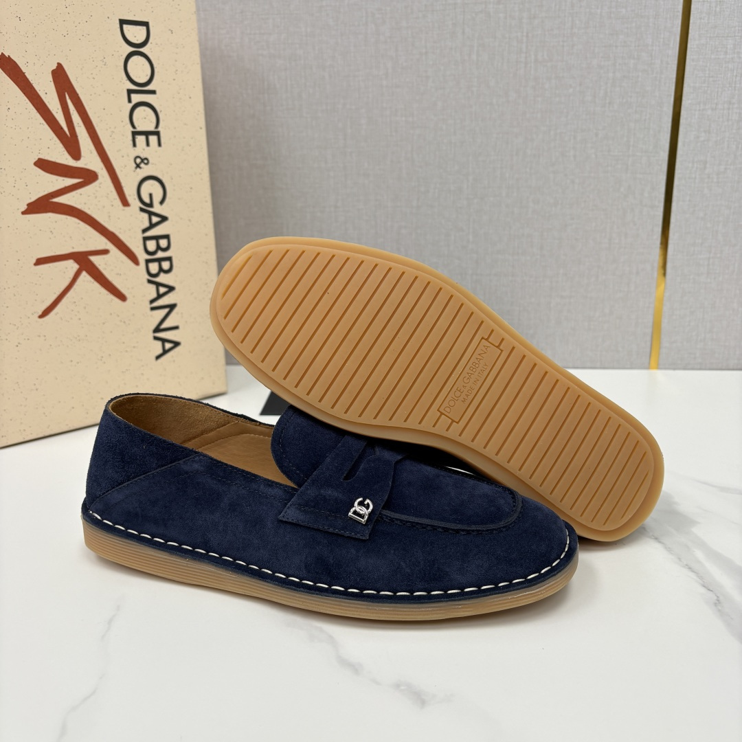 💋💍DG 家新品 杜嘉-班纳 Dolce&Gabbana* 牛皮莫卡辛鞋 官方 7,900 全新 New