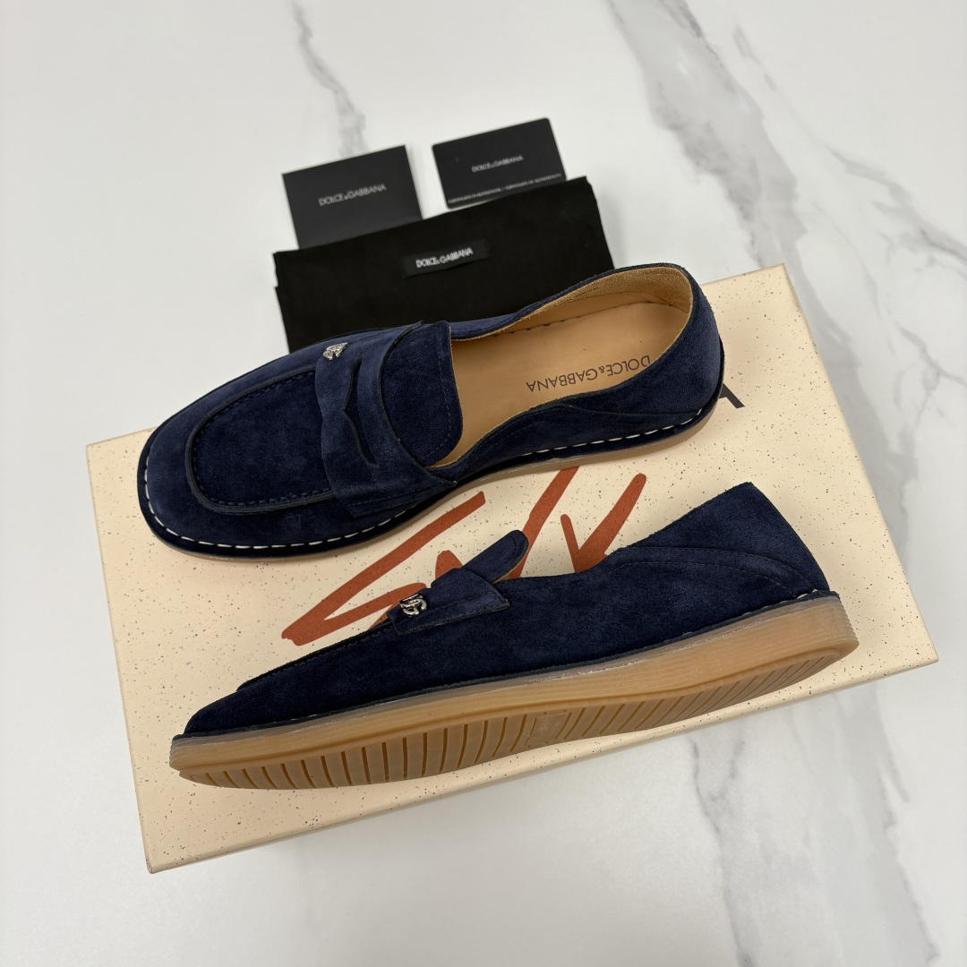 💋💍DG 家新品 杜嘉-班纳 Dolce&Gabbana* 牛皮莫卡辛鞋 官方 7,900 全新 New