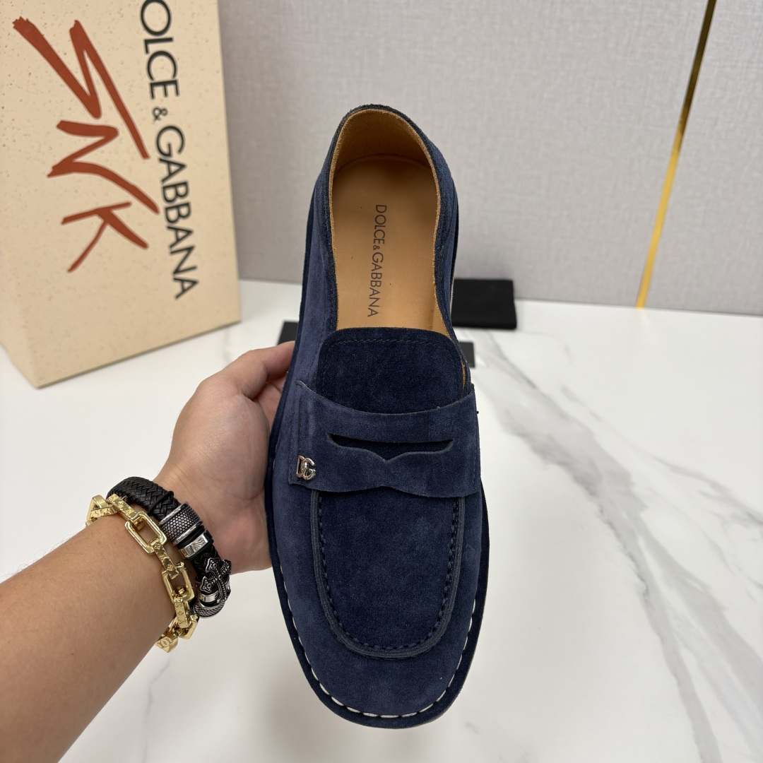 💋💍DG 家新品 杜嘉-班纳 Dolce&Gabbana* 牛皮莫卡辛鞋 官方 7,900 全新 New