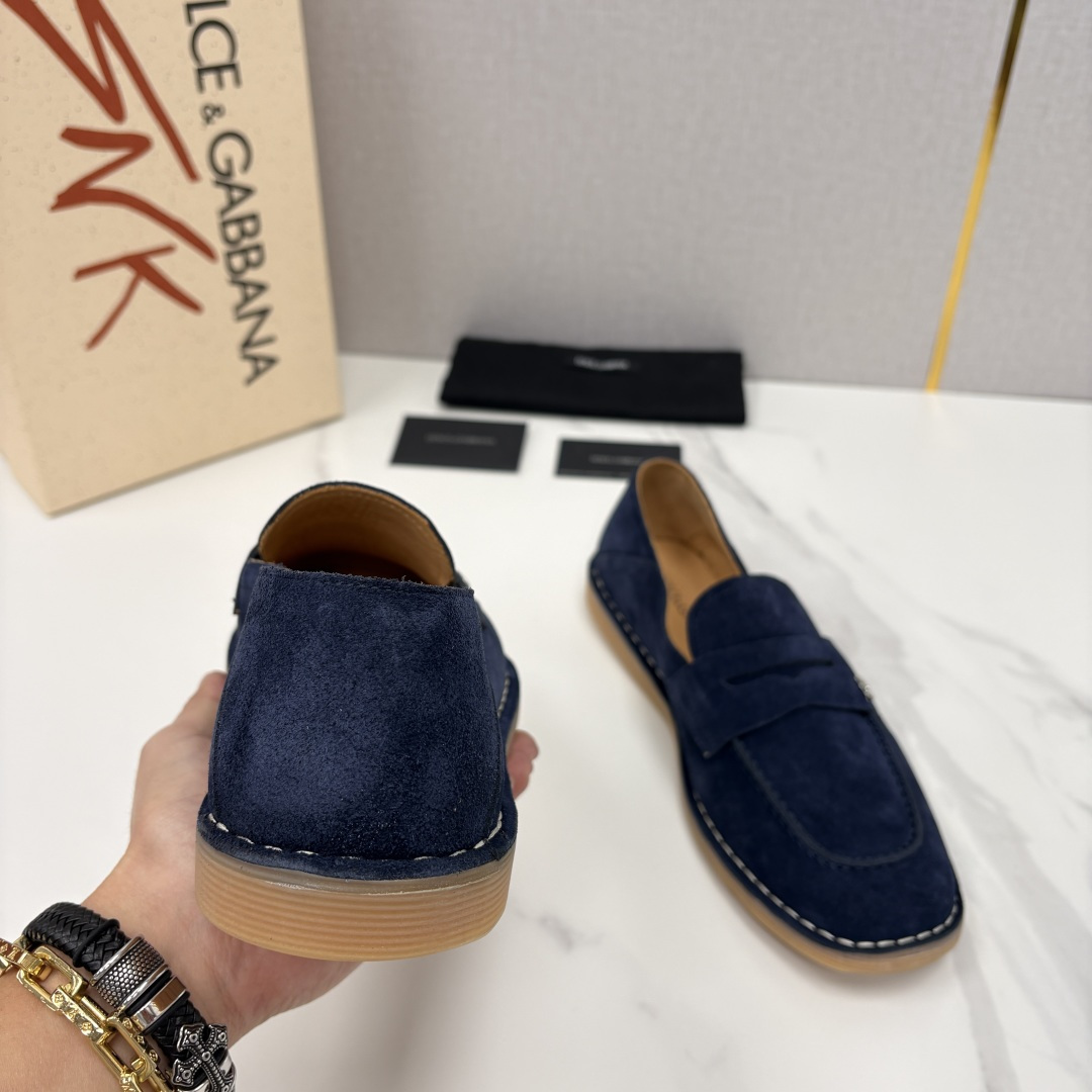 💋💍DG 家新品 杜嘉-班纳 Dolce&Gabbana* 牛皮莫卡辛鞋 官方 7,900 全新 New