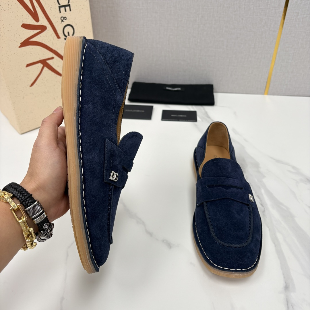 💋💍DG 家新品 杜嘉-班纳 Dolce&Gabbana* 牛皮莫卡辛鞋 官方 7,900 全新 New