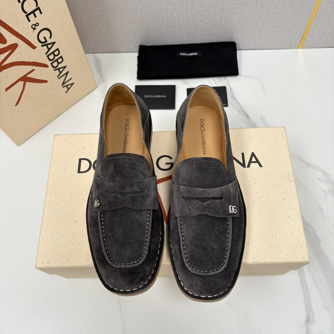 💋💍DG 家新品 杜嘉-班纳 Dolce&Gabbana* 牛皮莫卡辛鞋 官方 7,900 全新 New