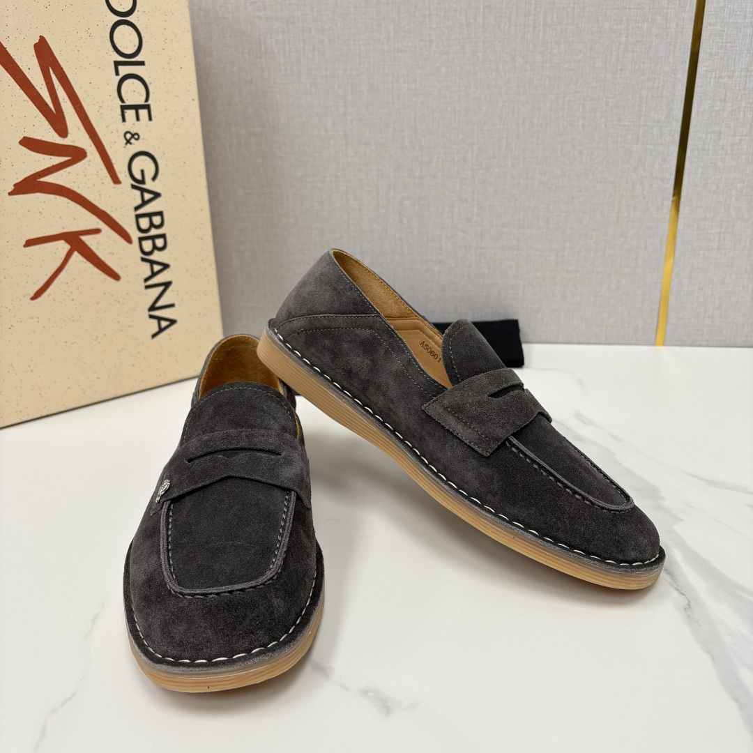 💋💍DG 家新品 杜嘉-班纳 Dolce&Gabbana* 牛皮莫卡辛鞋 官方 7,900 全新 New