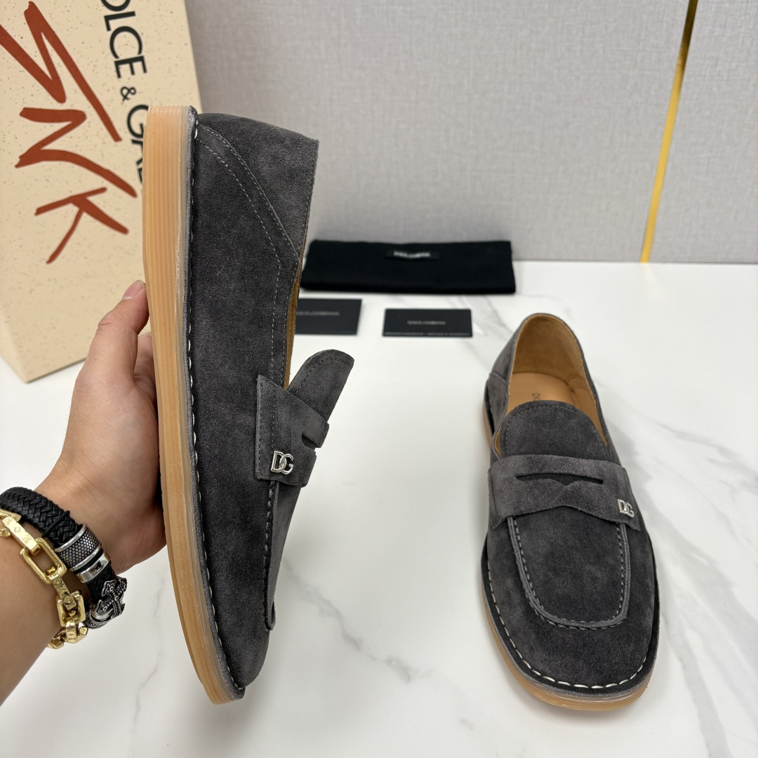 💋💍DG 家新品 杜嘉-班纳 Dolce&Gabbana* 牛皮莫卡辛鞋 官方 7,900 全新 New