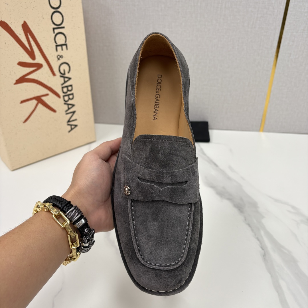 💋💍DG 家新品 杜嘉-班纳 Dolce&Gabbana* 牛皮莫卡辛鞋 官方 7,900 全新 New