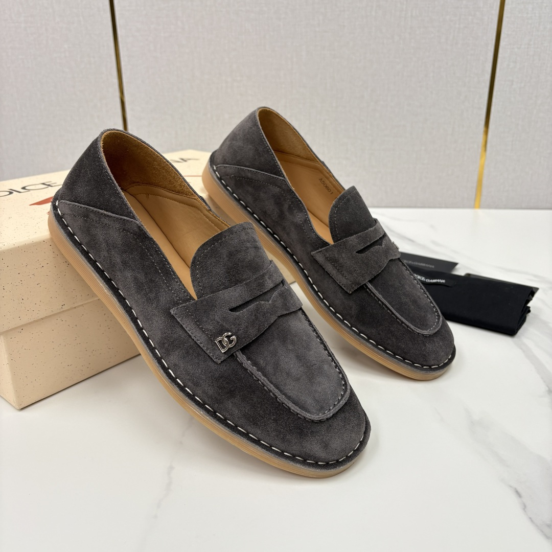 💋💍DG 家新品 杜嘉-班纳 Dolce&Gabbana* 牛皮莫卡辛鞋 官方 7,900 全新 New