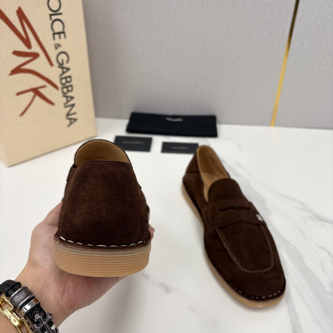 💋💍DG 家新品 杜嘉-班纳 Dolce&Gabbana* 牛皮莫卡辛鞋 官方 7,900 全新 New