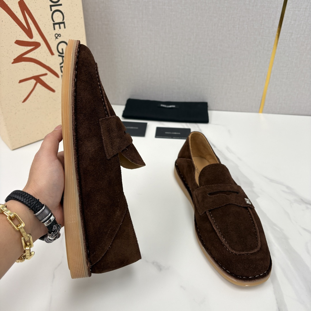 💋💍DG 家新品 杜嘉-班纳 Dolce&Gabbana* 牛皮莫卡辛鞋 官方 7,900 全新 New