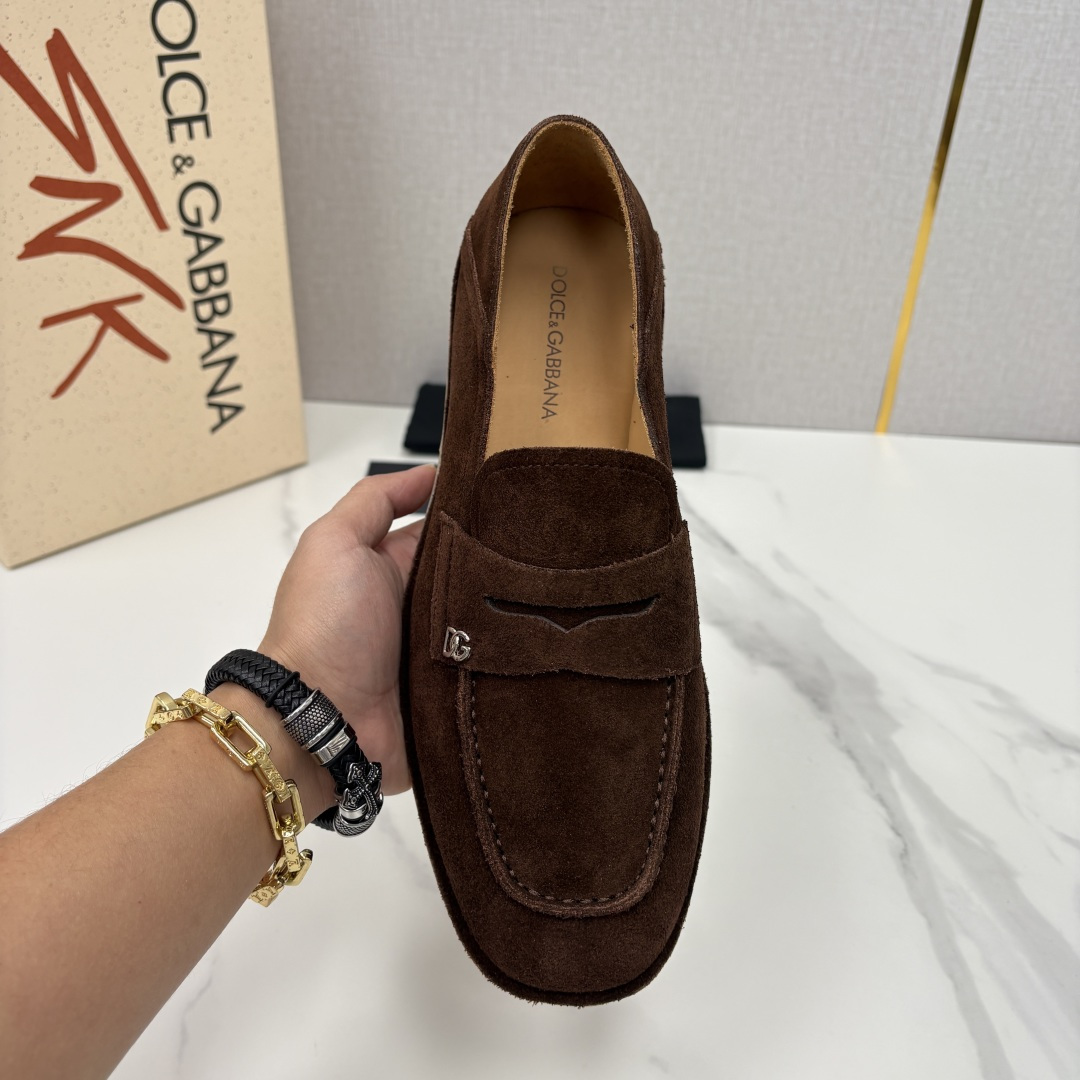 💋💍DG 家新品 杜嘉-班纳 Dolce&Gabbana* 牛皮莫卡辛鞋 官方 7,900 全新 New