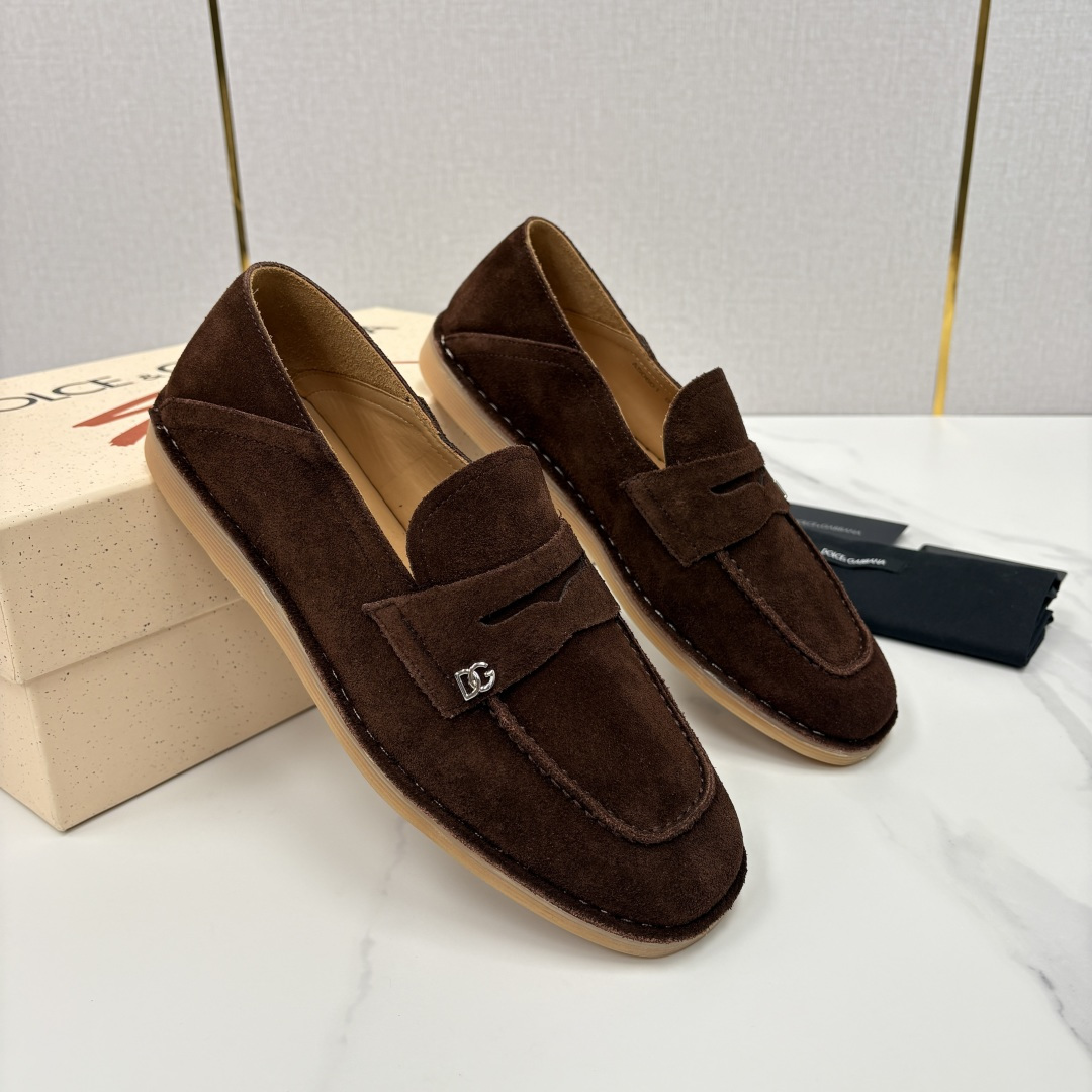 💋💍DG 家新品 杜嘉-班纳 Dolce&Gabbana* 牛皮莫卡辛鞋 官方 7,900 全新 New