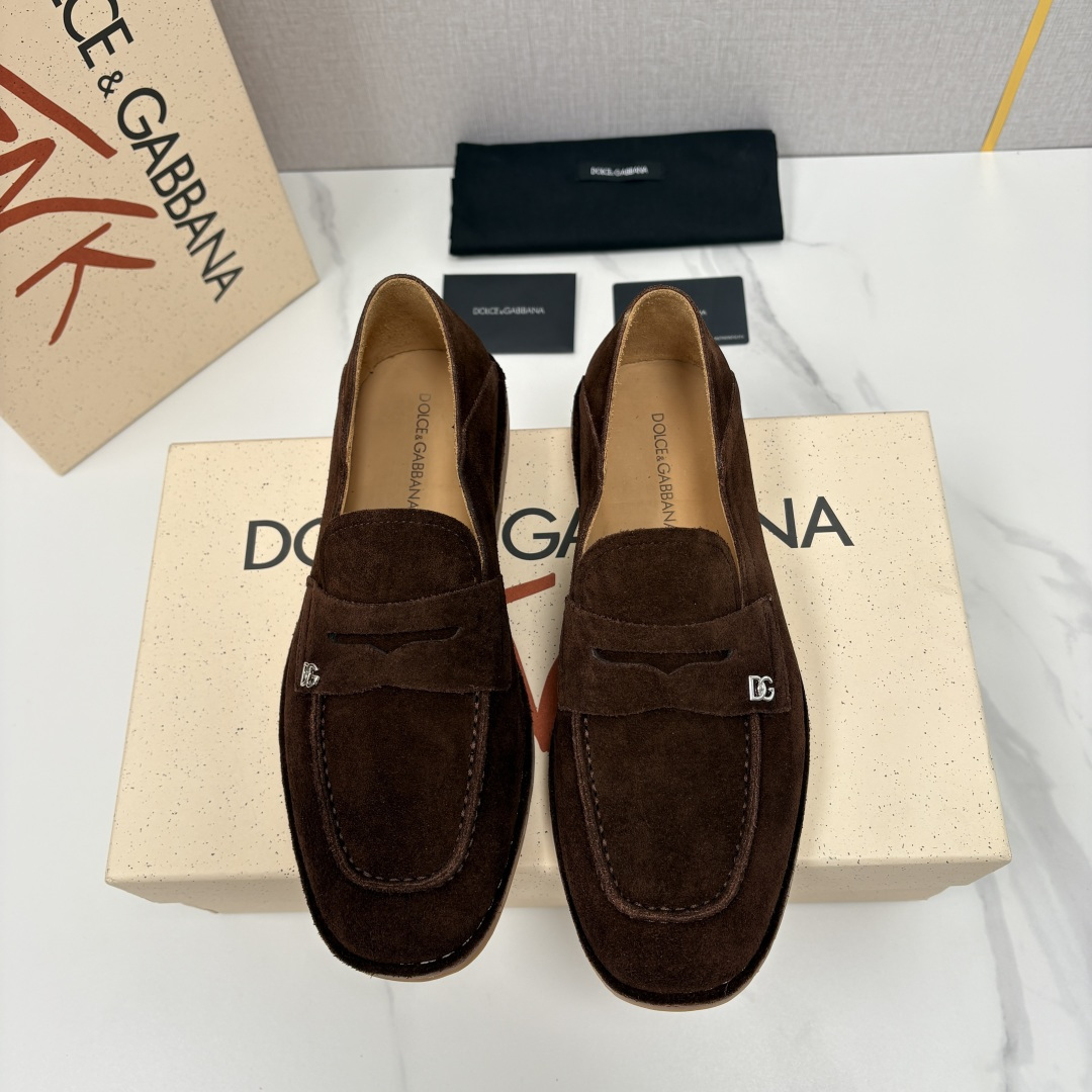 💋💍DG 家新品 杜嘉-班纳 Dolce&Gabbana* 牛皮莫卡辛鞋 官方 7,900 全新 New