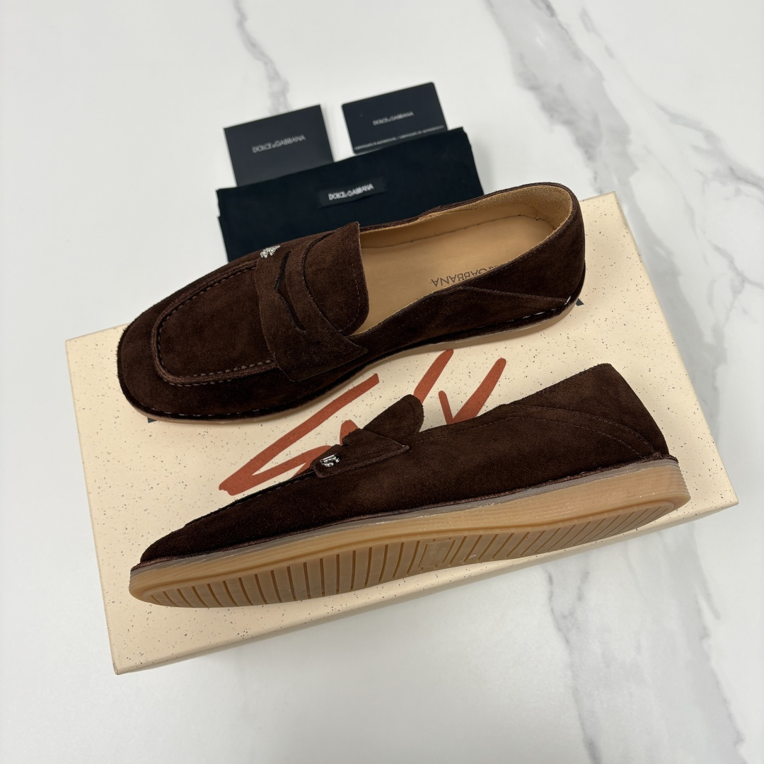 💋💍DG 家新品 杜嘉-班纳 Dolce&Gabbana* 牛皮莫卡辛鞋 官方 7,900 全新 New