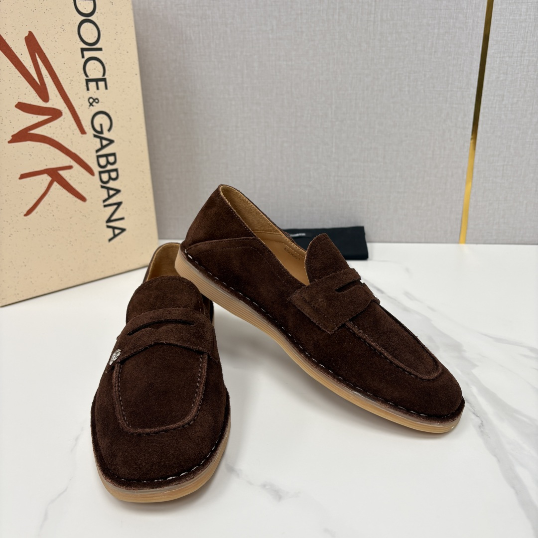 💋💍DG 家新品 杜嘉-班纳 Dolce&Gabbana* 牛皮莫卡辛鞋 官方 7,900 全新 New