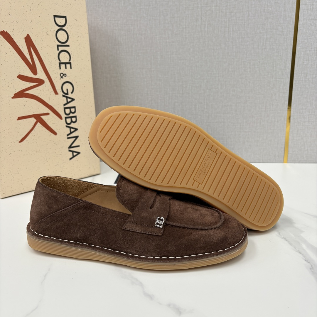 💋💍DG 家新品 杜嘉-班纳 Dolce&Gabbana* 牛皮莫卡辛鞋 官方 7,900 全新 New