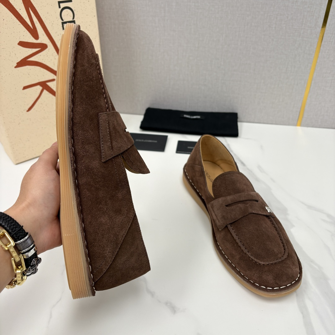 💋💍DG 家新品 杜嘉-班纳 Dolce&Gabbana* 牛皮莫卡辛鞋 官方 7,900 全新 New