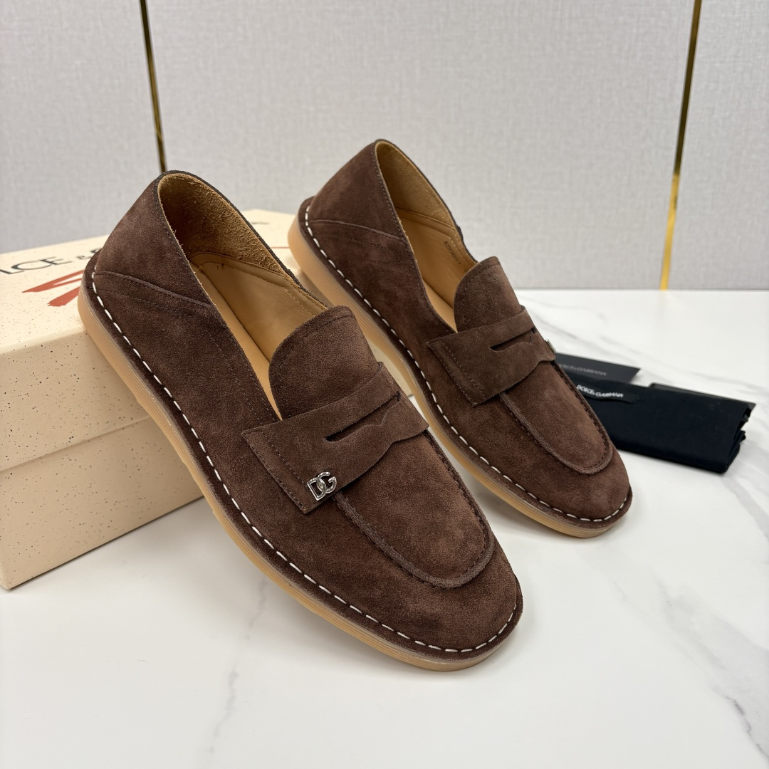 💋💍DG 家新品 杜嘉-班纳 Dolce&Gabbana* 牛皮莫卡辛鞋 官方 7,900 全新 New