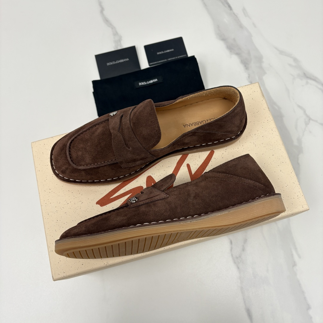 💋💍DG 家新品 杜嘉-班纳 Dolce&Gabbana* 牛皮莫卡辛鞋 官方 7,900 全新 New