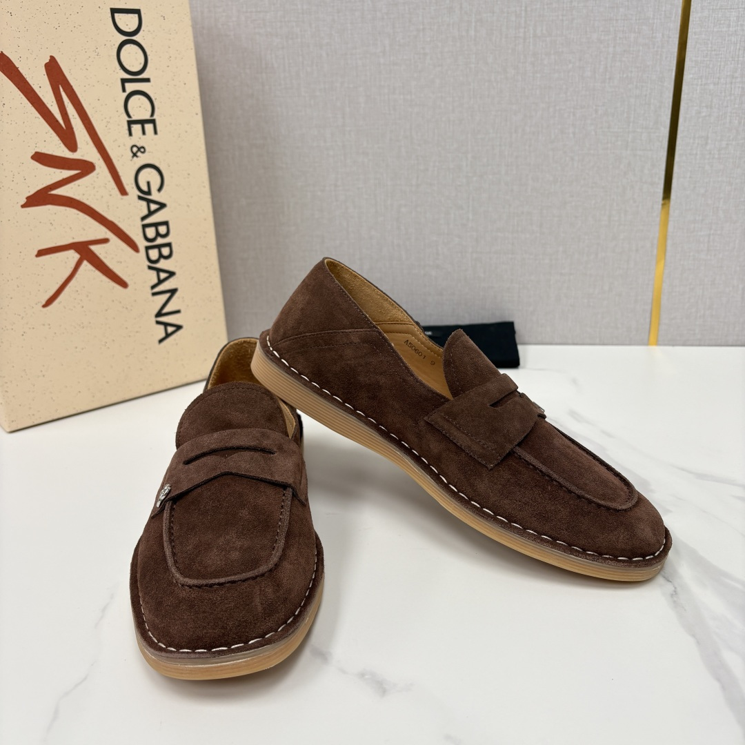 💋💍DG 家新品 杜嘉-班纳 Dolce&Gabbana* 牛皮莫卡辛鞋 官方 7,900 全新 New