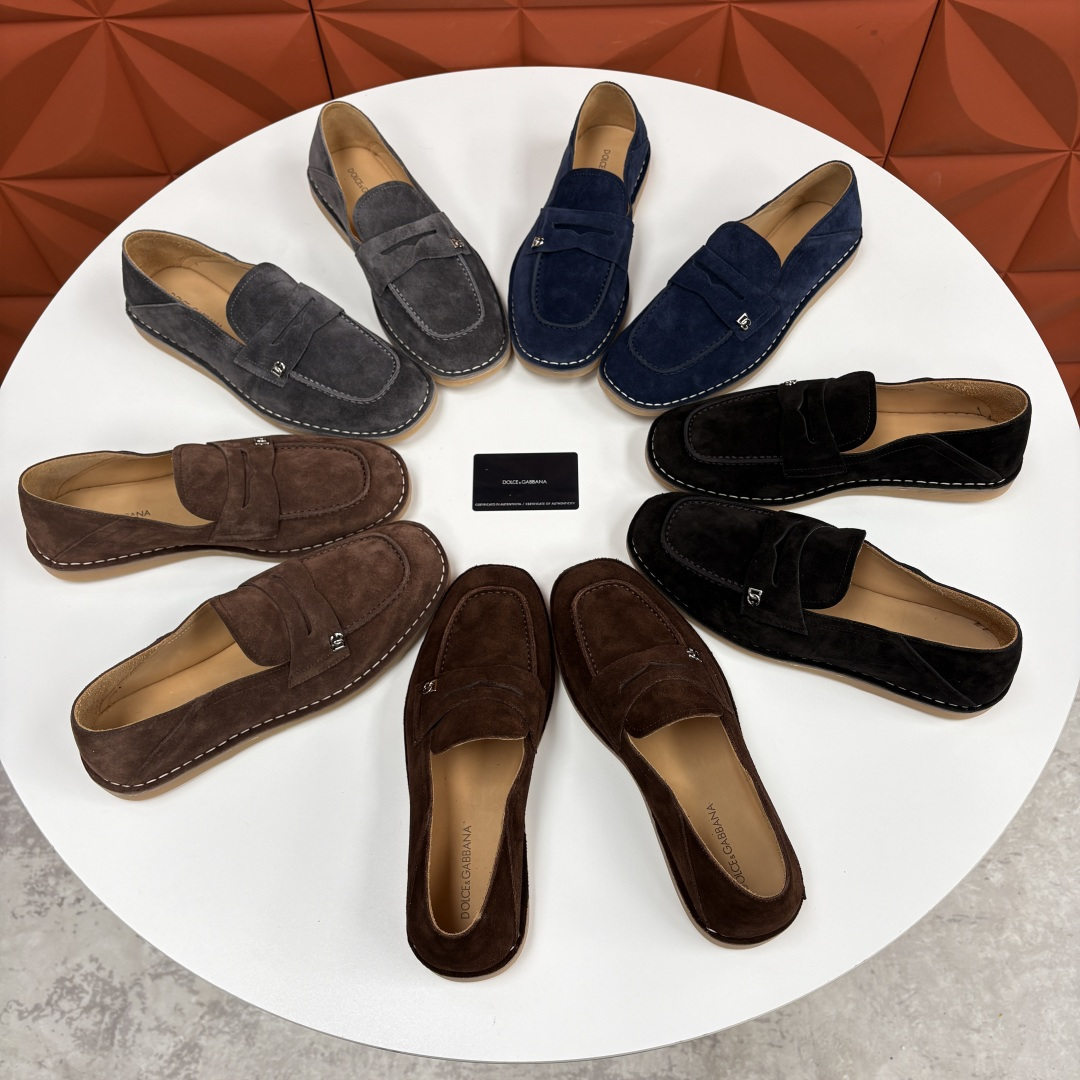 💋💍DG 家新品 杜嘉-班纳 Dolce&Gabbana* 牛皮莫卡辛鞋 官方 7,900 全新 New