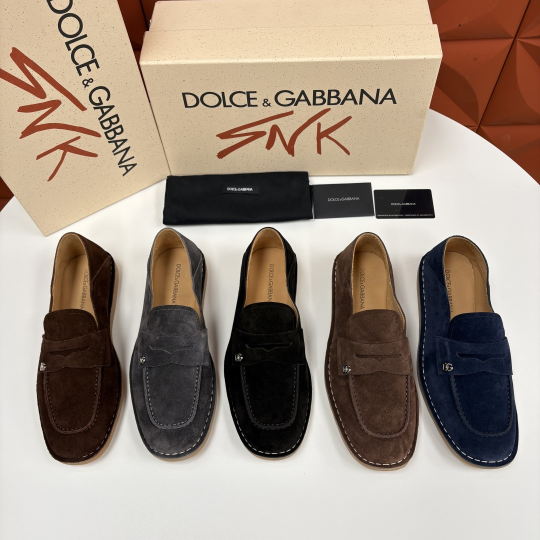 💋💍DG 家新品 杜嘉-班纳 Dolce&Gabbana* 牛皮莫卡辛鞋 官方 7,900 全新 New