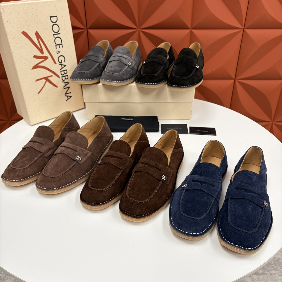 💋💍DG 家新品 杜嘉-班纳 Dolce&Gabbana* 牛皮莫卡辛鞋 官方 7,900 全新 New