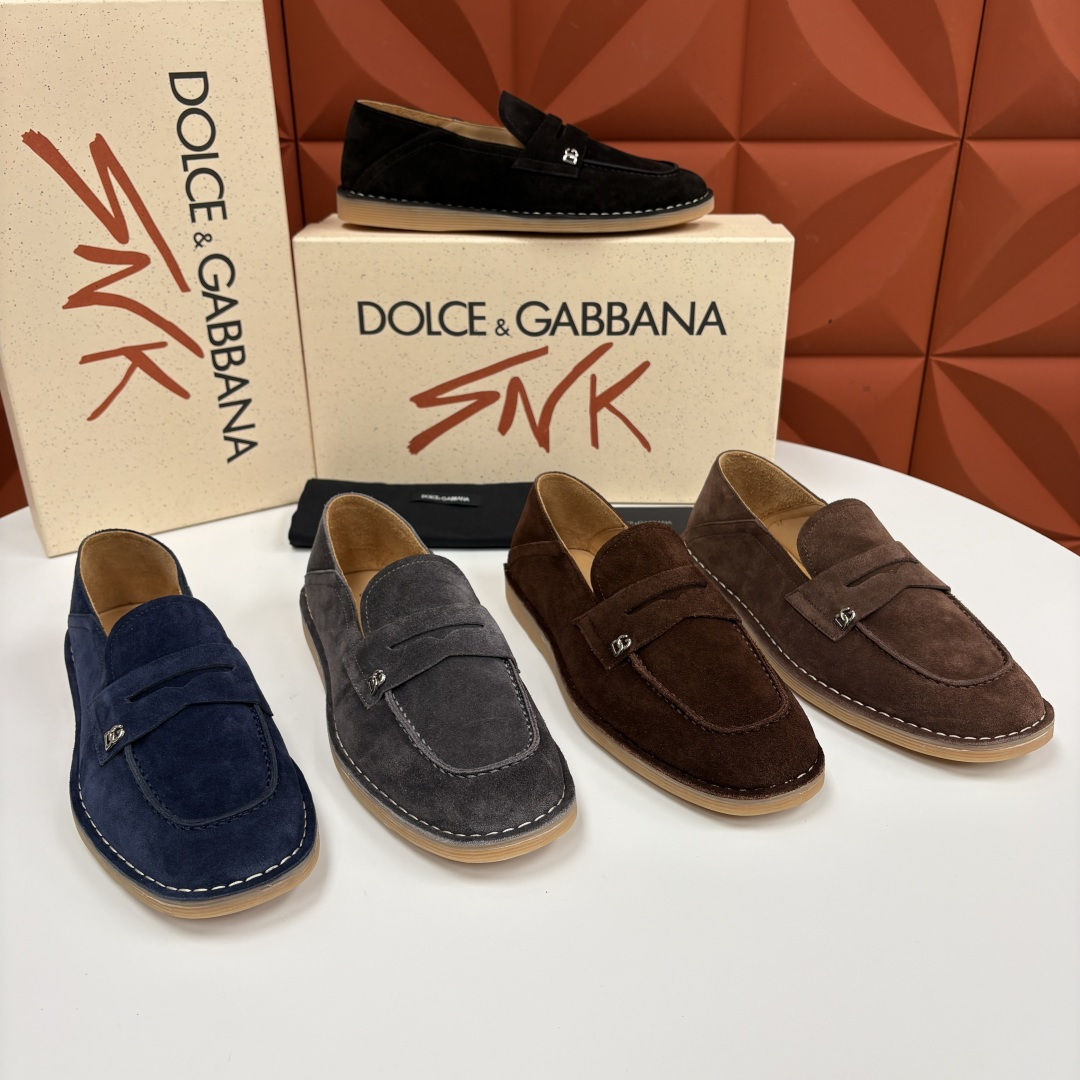 💋💍DG 家新品 杜嘉-班纳 Dolce&Gabbana* 牛皮莫卡辛鞋 官方 7,900 全新 New