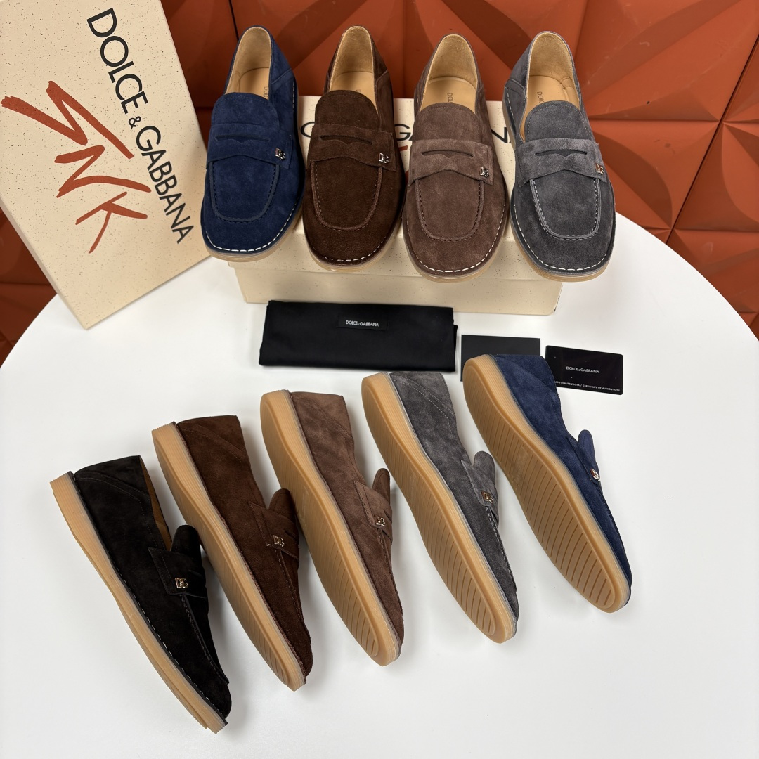 💋💍DG 家新品 杜嘉-班纳 Dolce&Gabbana* 牛皮莫卡辛鞋 官方 7,900 全新 New