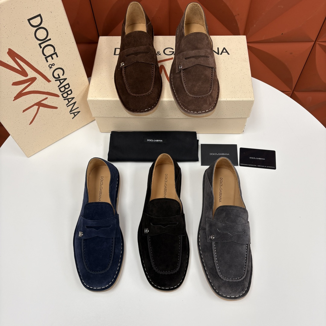 💋💍DG 家新品 杜嘉-班纳 Dolce&Gabbana* 牛皮莫卡辛鞋 官方 7,900 全新 New