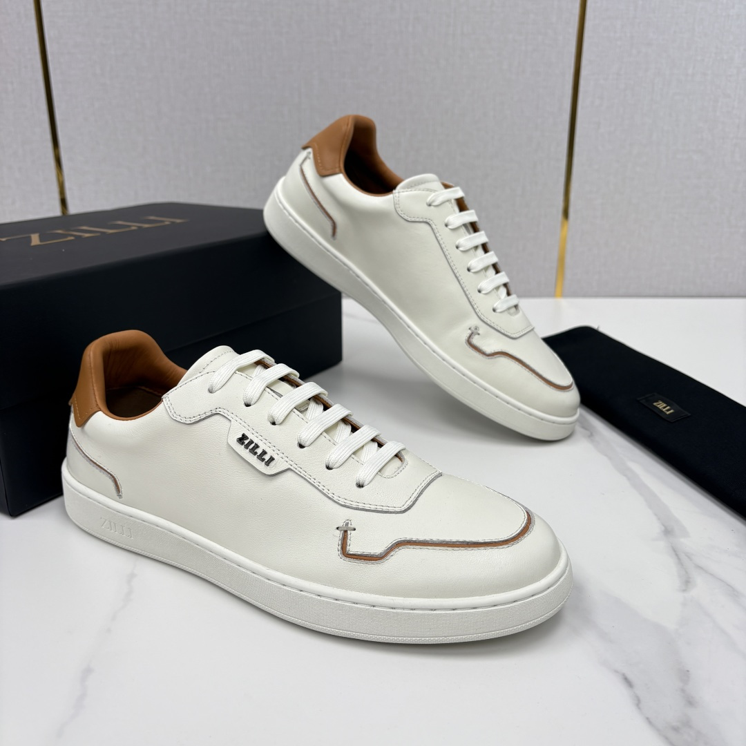 💋💍ZL家新品 Zill* 兹-利 是1970创立的法国高奢男装品牌 男士新款休闲鞋板鞋 撞色拼接的设计