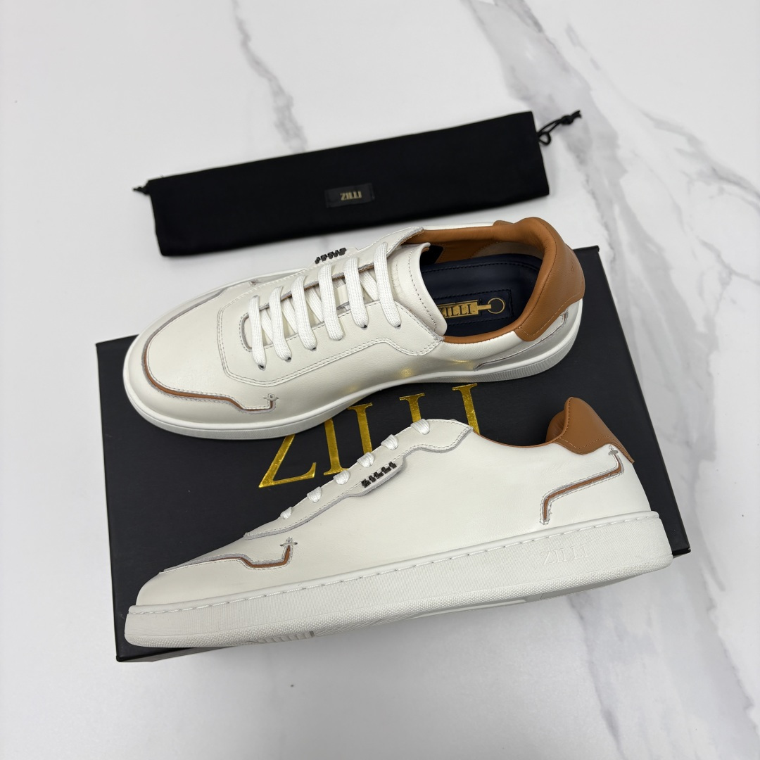 💋💍ZL家新品 Zill* 兹-利 是1970创立的法国高奢男装品牌 男士新款休闲鞋板鞋 撞色拼接的设计
