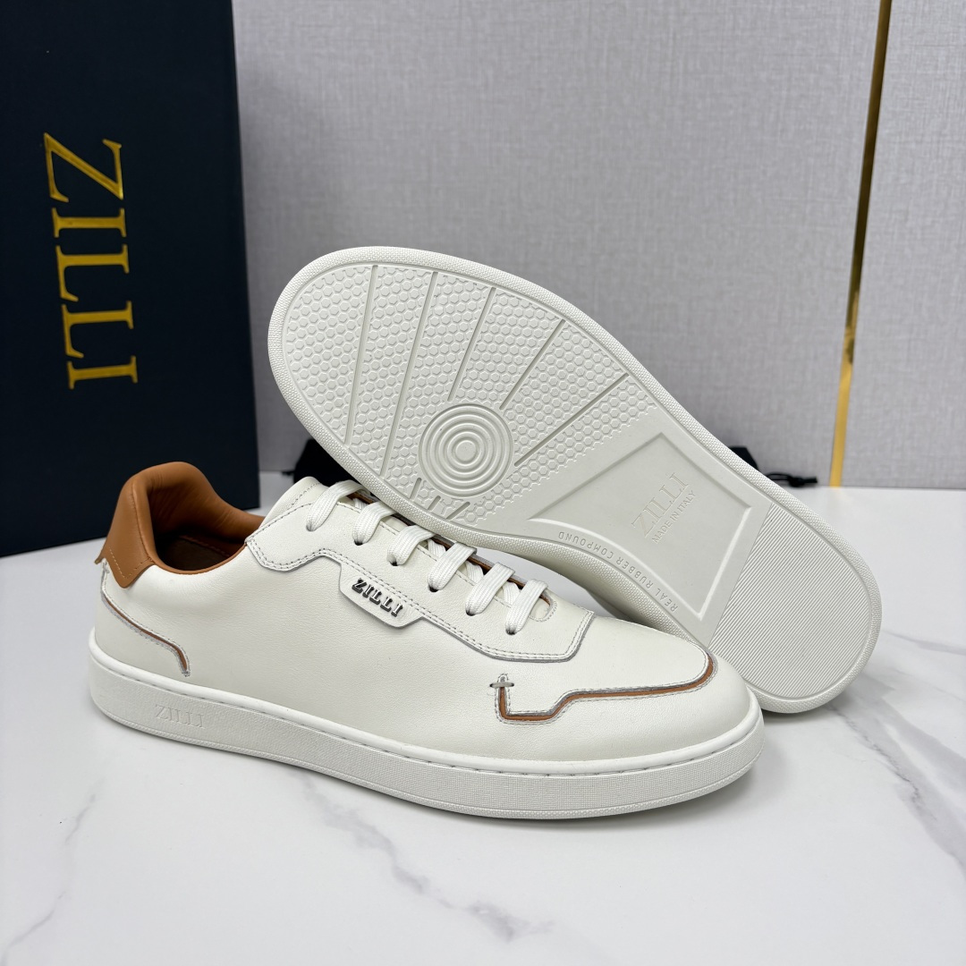 💋💍ZL家新品 Zill* 兹-利 是1970创立的法国高奢男装品牌 男士新款休闲鞋板鞋 撞色拼接的设计