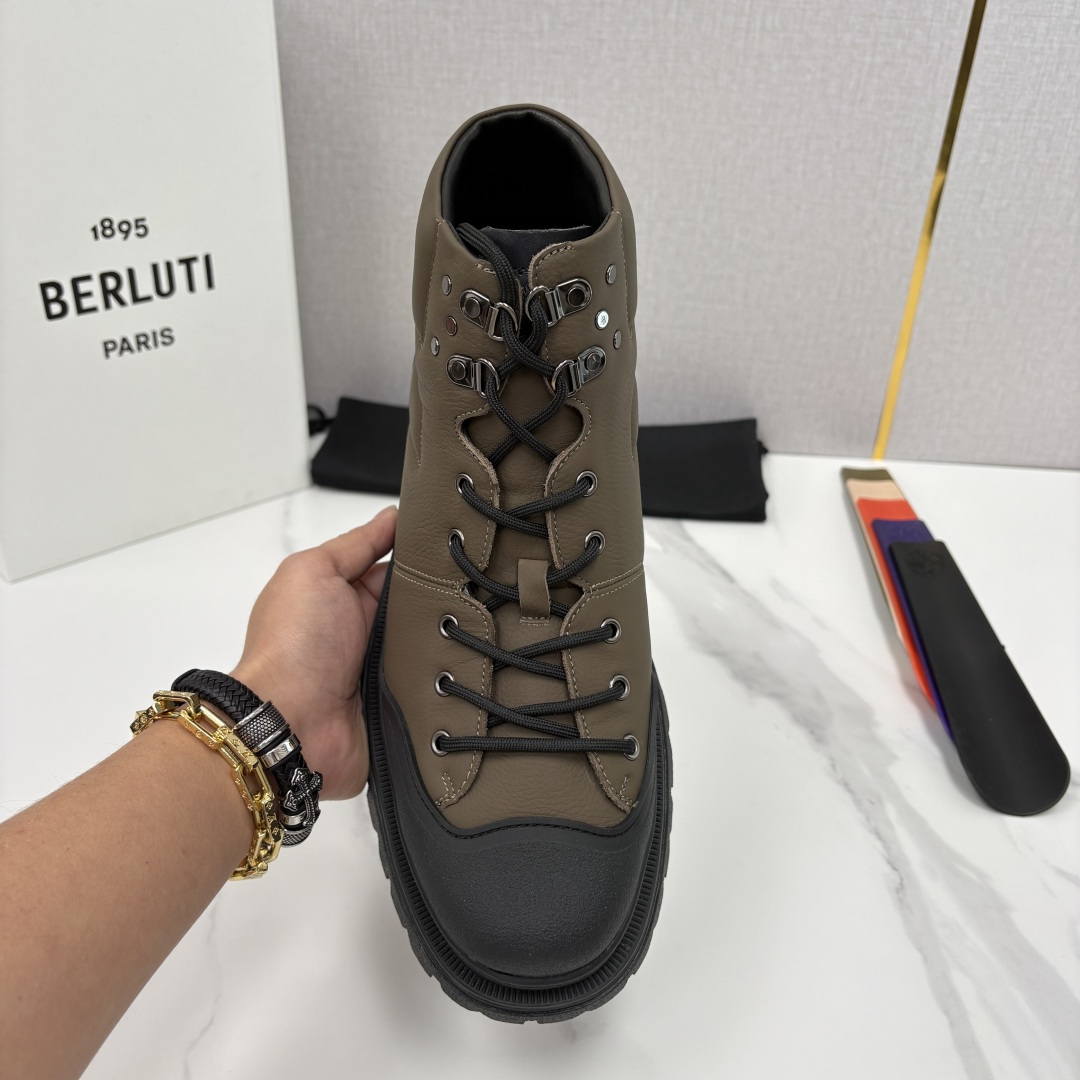 💋 💍 BERLUT* 布鲁提新品 Brunico 厚底高帮“貔貅”德比鞋 经典与创新的融合之作 是延续