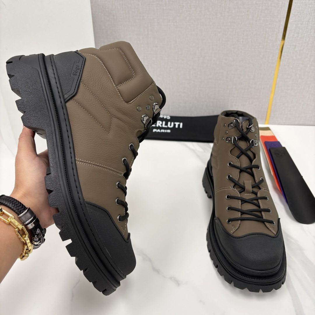 💋 💍 BERLUT* 布鲁提新品 Brunico 厚底高帮“貔貅”德比鞋 经典与创新的融合之作 是延续