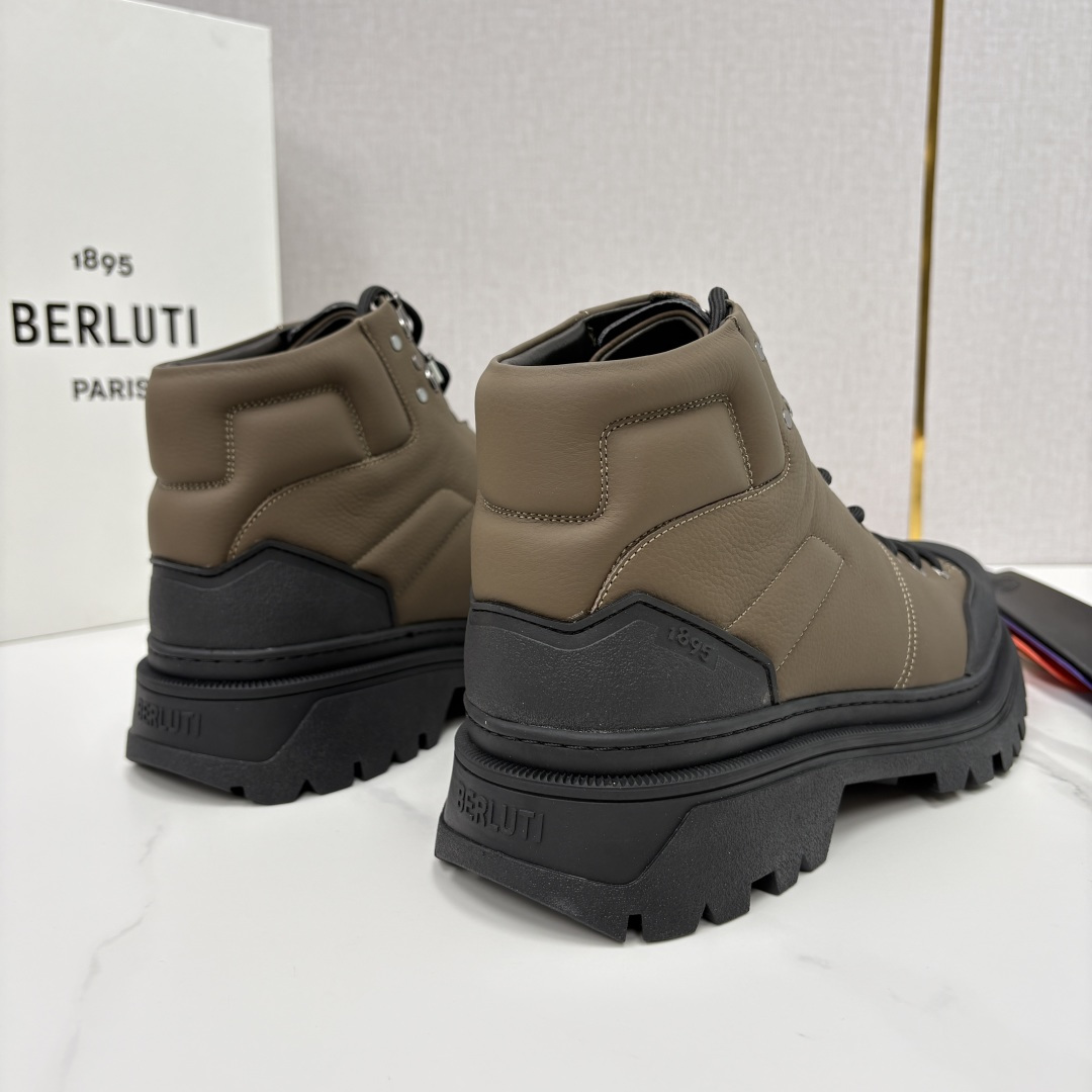 💋 💍 BERLUT* 布鲁提新品 Brunico 厚底高帮“貔貅”德比鞋 经典与创新的融合之作 是延续